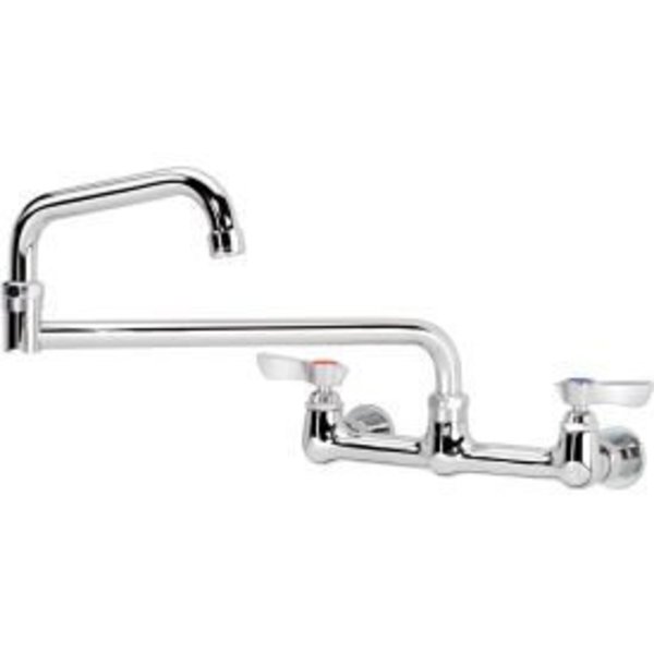 Krowne Krowne 12-818L - Silver Series 8" Center Wall Mount Faucet, 18" Jointed Spout 12-818L